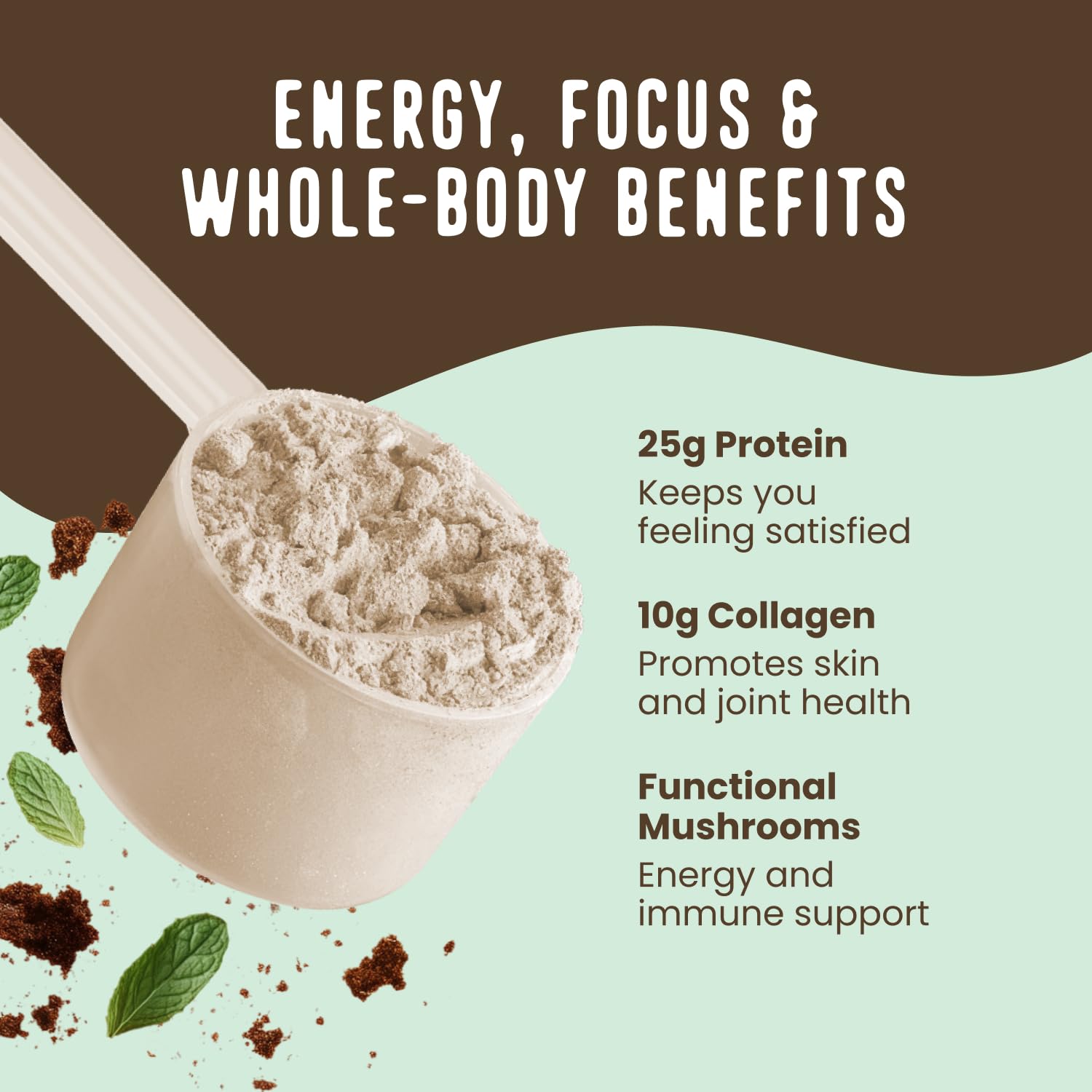 FlavCity All in One Protein Shake Powder, Pineapple Coconut - On the Go Meal Alternative + Collagen Peptides, Reishi & Cordyceps - Focus, Skin, Hair & Joint Support - 100% Grass Fed Whey, 20 Servings