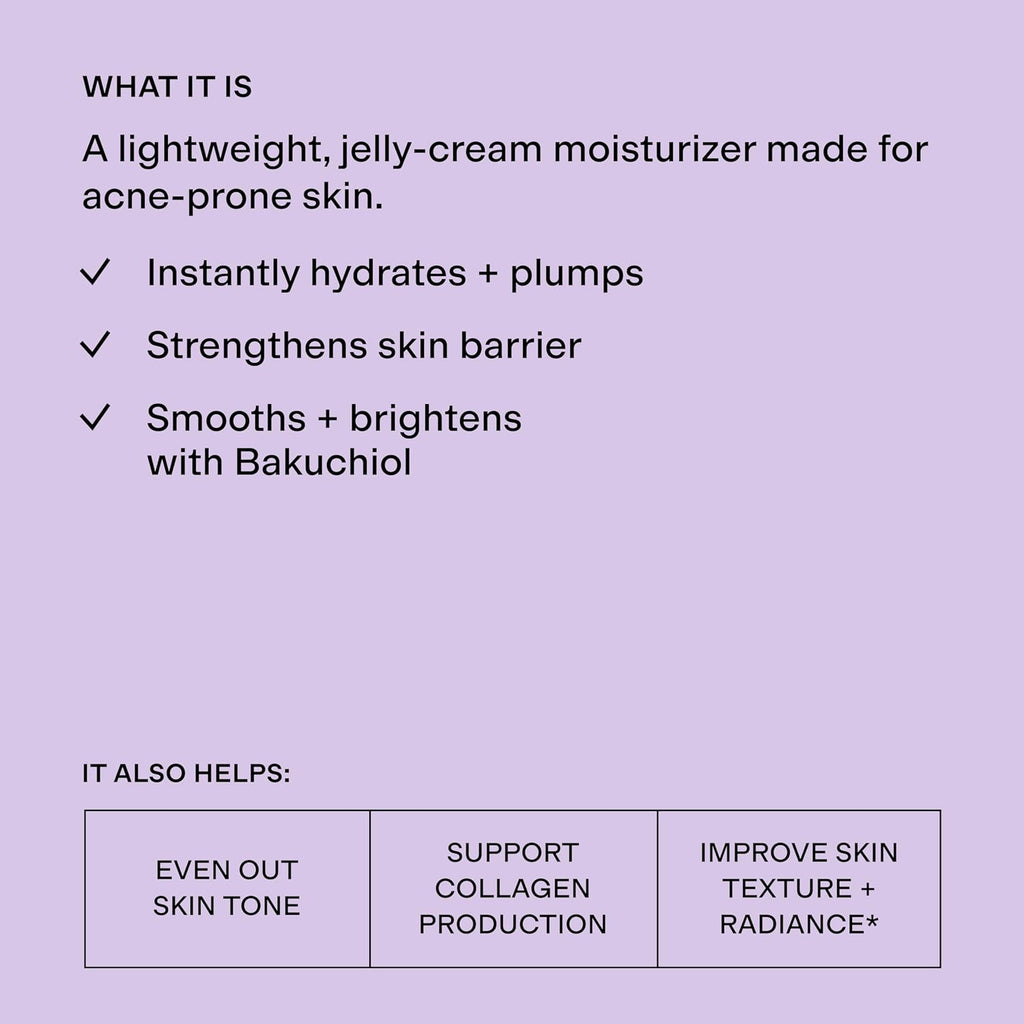 CLEARSTEM - HYDRAGLOW Stem Cell Moisturizer - Bakuchiol + Squalene - Youthful Skin Face Moisturizer - All Skin Types - Facial Skin Care Products - Gluten Free, Cruelty Free - 2 fl oz / 60ml
