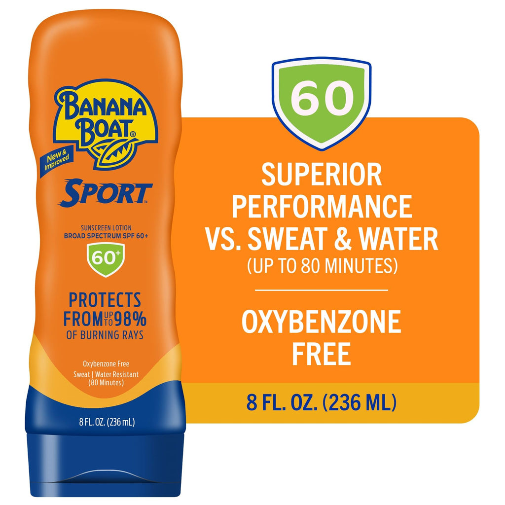 Banana Boat Sport Ultra SPF 50 Sunscreen Lotion, 12oz | Banana Boat Sunscreen SPF 50 Lotion, Oxybenzone-Free, Sunblock, Family Size, 12oz (Pack of 1)