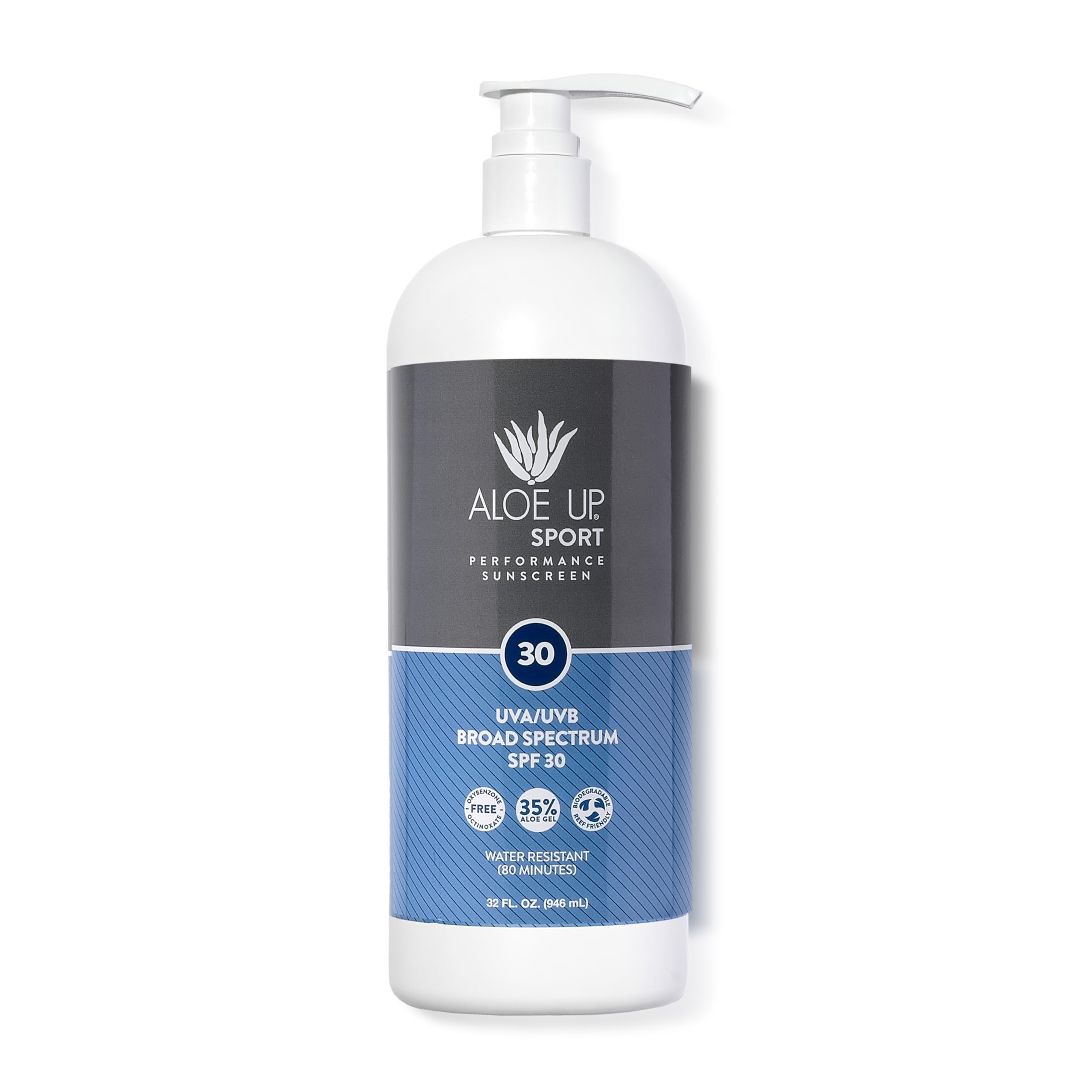 Aloe Up Sport Sunscreen Body Lotion SPF 50 – Broad Spectrum Sunblock With Aloe Vera Gel – Non-Greasy, Skin Sun Protection, No White Cast – Sunscreen – Fragrance-Free – 6 Oz, 2-Pack