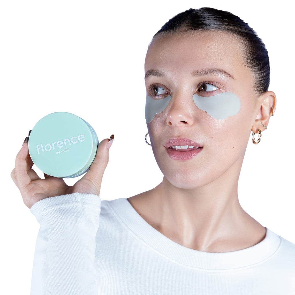 florence by mills Floating Under the Eyes Depuffing Gel Pads | Re-Energize Tired Under Eyes | Hydrating | Vegan & Cruelty-Free - 30 Pairs/60 count