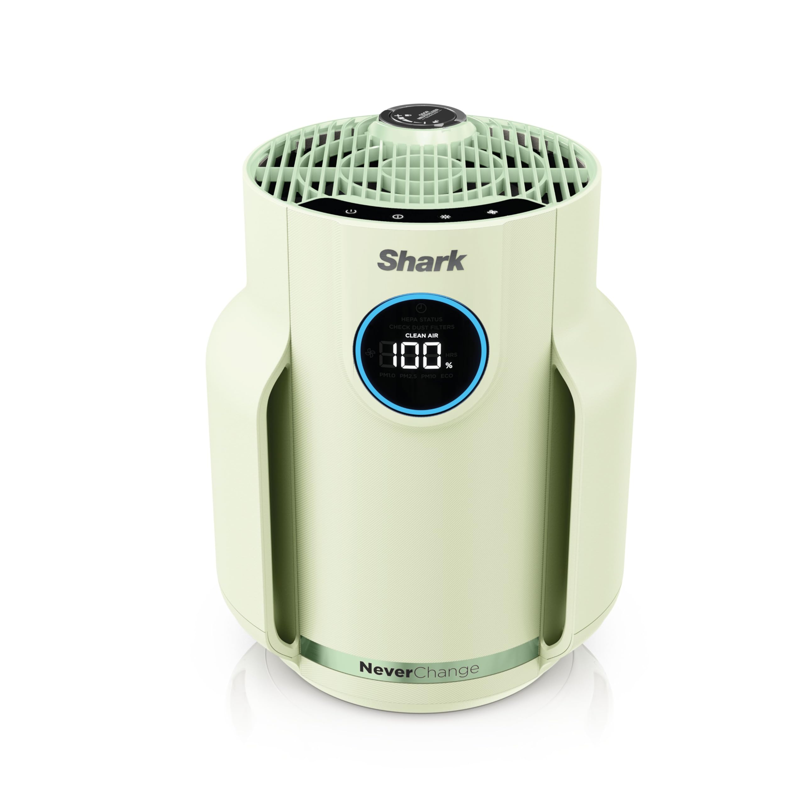 Shark Air Purifier for Home, NeverChange Compact Pro, 2 Pack, For Bedroom, Nursery, Home Office, Dorm, HEPA-Exceeding Filter, Captures Pollutants, Pet Dander, Dust, Odor, Smoke, Dark Grey, HP0712GY1