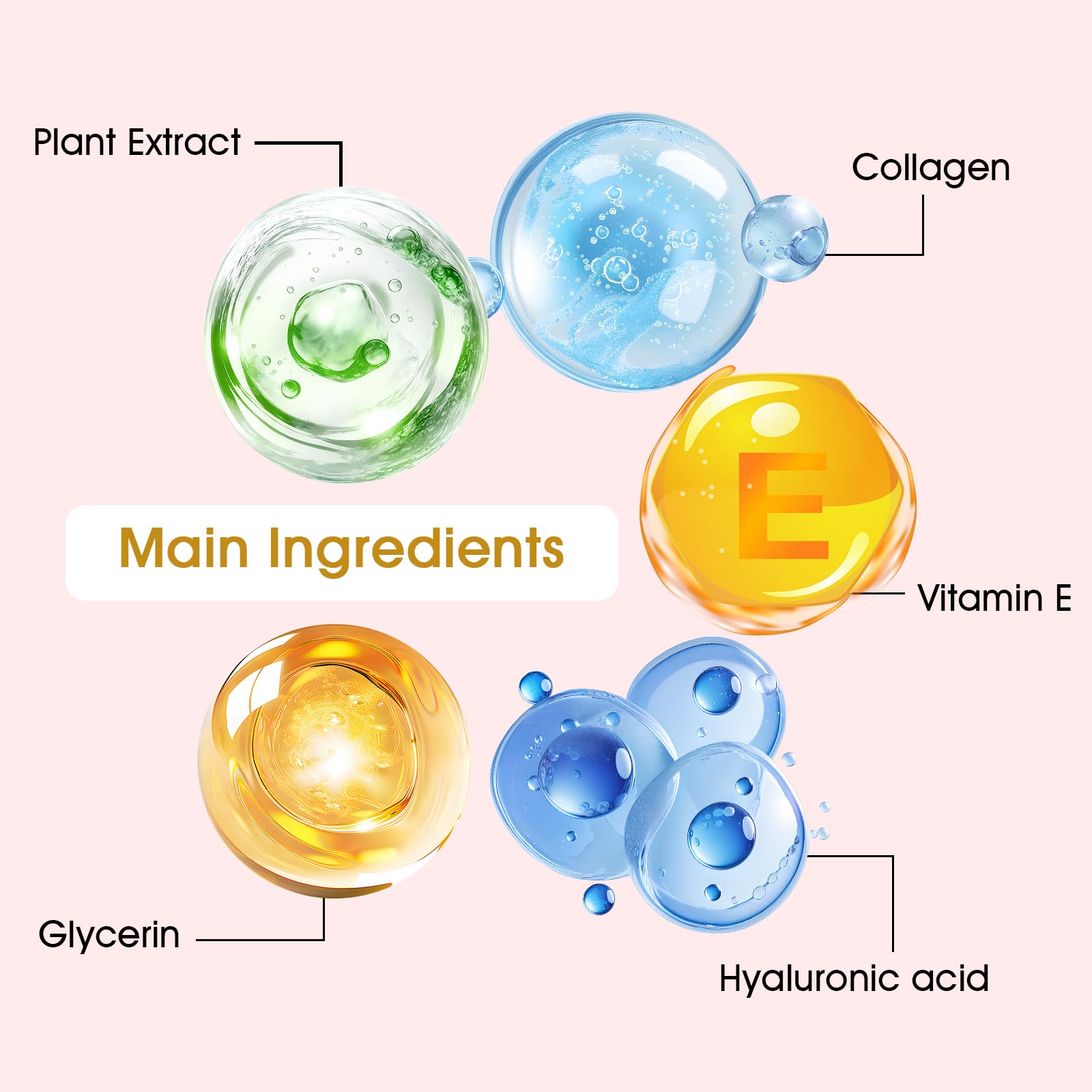 Adofect Hydrogel Caffeine Under Eye Masks, Collagen Eye Patches for Dark Circles Puffy Eyes Under Eye Bags, Deep Hydration Eye Gels for All Skin Types, Skin Care Gifts (Pink, 30 Pairs)