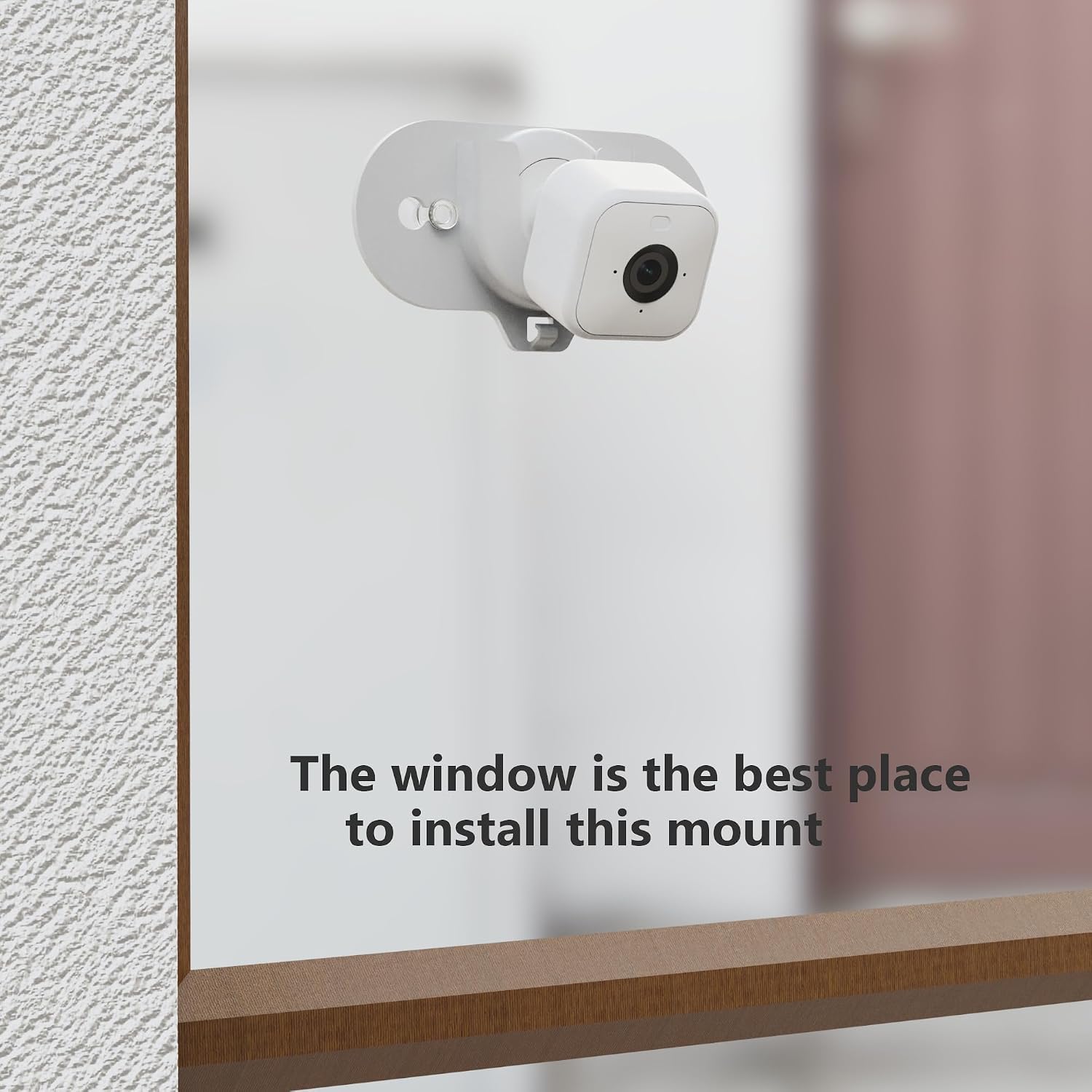 2 Pack Blink Camera Mount with Strong Suction Cup, No Drill No Screws No Adhesive, Window Mount for Blink Mini 2K+/ Mini 2 /Blink Outdoor 2K+ / All Blink Indoor Cameras (White)