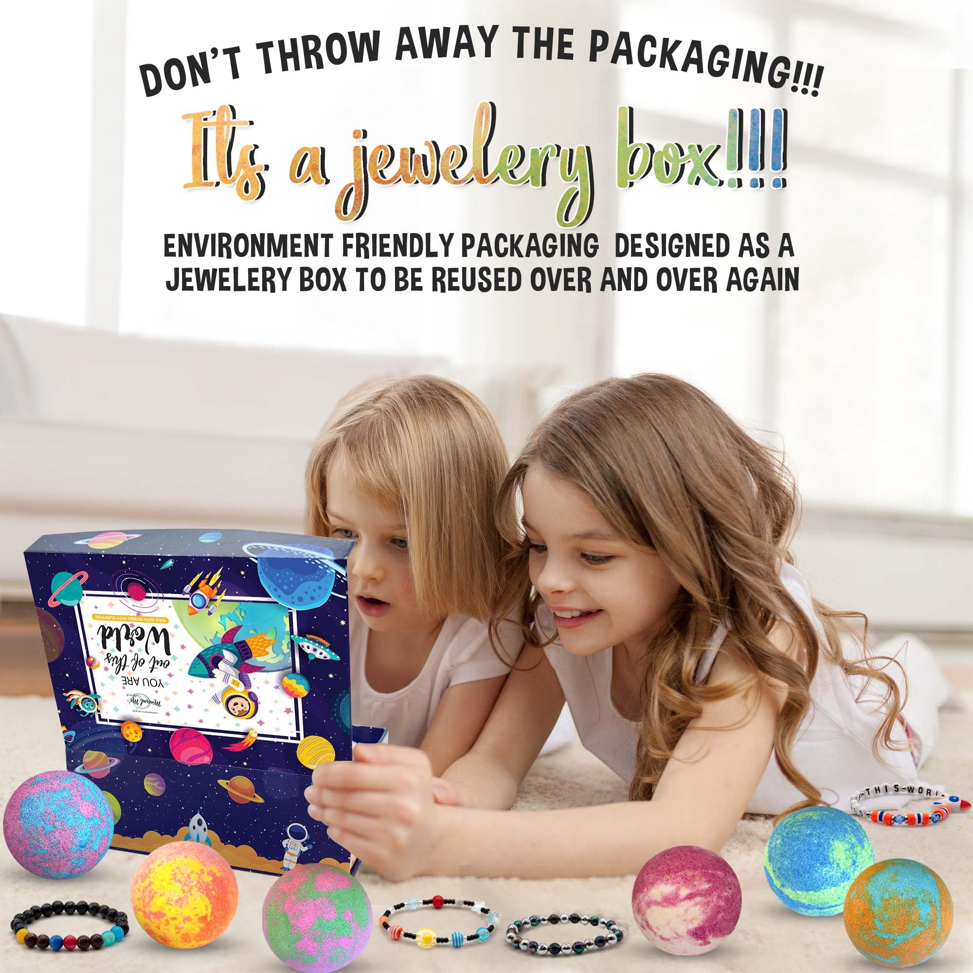 Bath Bombs for Kids with Surprise Inside - Organic, Gentle & Kid Friendly Bubble Bath Fizzies with Toys Inside. Spa Bath Fizz Balls Kit. Fizzy Balls w/Rich Bubbles, Birthday Gifts for Boys, Girls