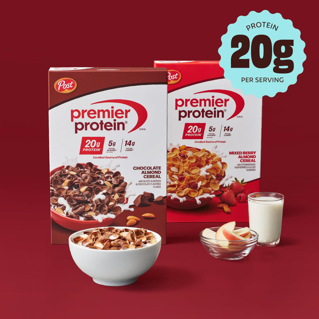 Premier Protein Mixed Berry Almond Breakfast Cereal, High-Protein Crunch with Real Fruit and Nuts, 30 oz Bag (1 Count)