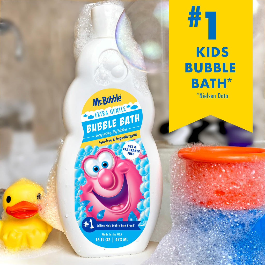 Mr. Bubble Original Bubble Bath - Great for Your Baby, Kids, and Adults - Hypoallergenic, Tear Free Bubble Bath Solution (2 Bottles, 16 fl oz Each)