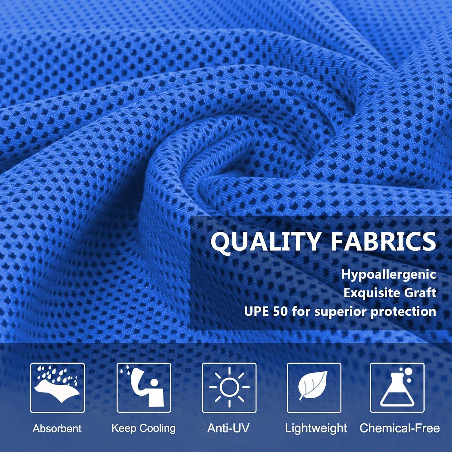 Amgico 10 Pack Cooling Towel(40"x12") for Neck and face, Ice Towel, Soft Breathable Towels, Cooling Rags for Yoga, Sport, Running, Workout, Gym, Camping, Fitness, Workout & More