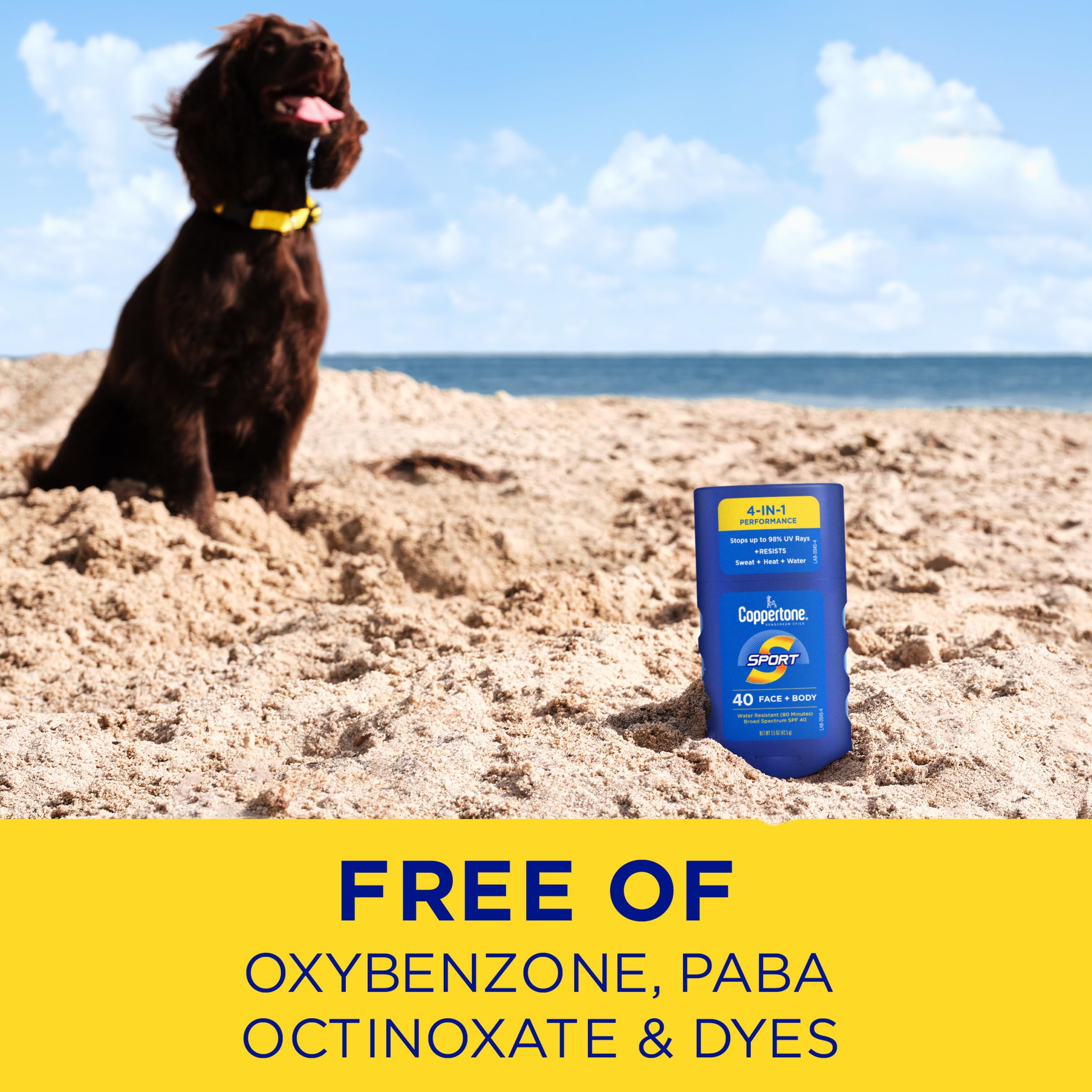 Coppertone SPORT Sunscreen Lotion Broad Spectrum SPF 50, Water Resistant 80 Minutes, UVA/UVB Protection, Moisturizing Formula with Vitamin E, 7 Fluid Ounce