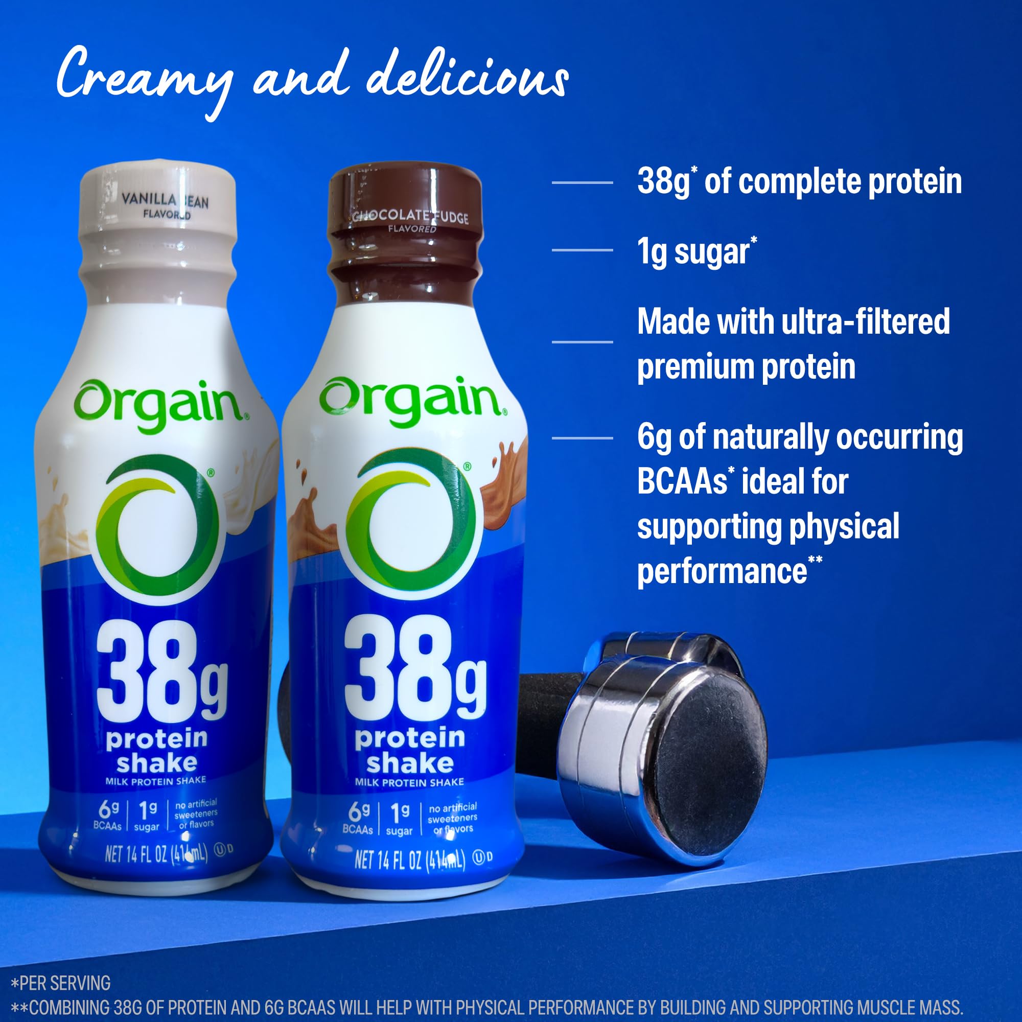Orgain 30g High Protein Shake, Dairy Isolate Milk Protein, Chocolate Fudge, 5g BCAAs, 1g Sugar Per Serving, Meal Replacement, Ready to Drink, Keto Friendly, Gluten-Free 11 Fl Oz (Pack of 12)
