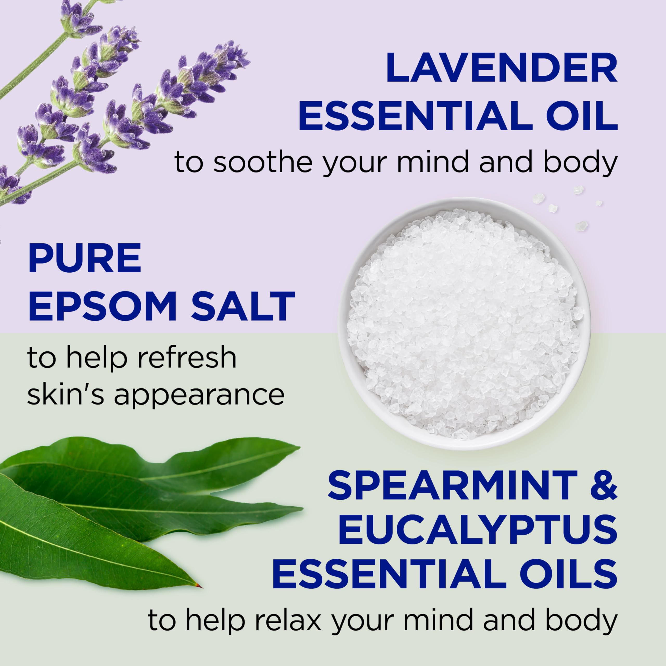 Dr Teal's Foaming Bath with Pure Epsom Salt, Soothe & Sleep with Lavender, 34 fl oz (Pack of 2)