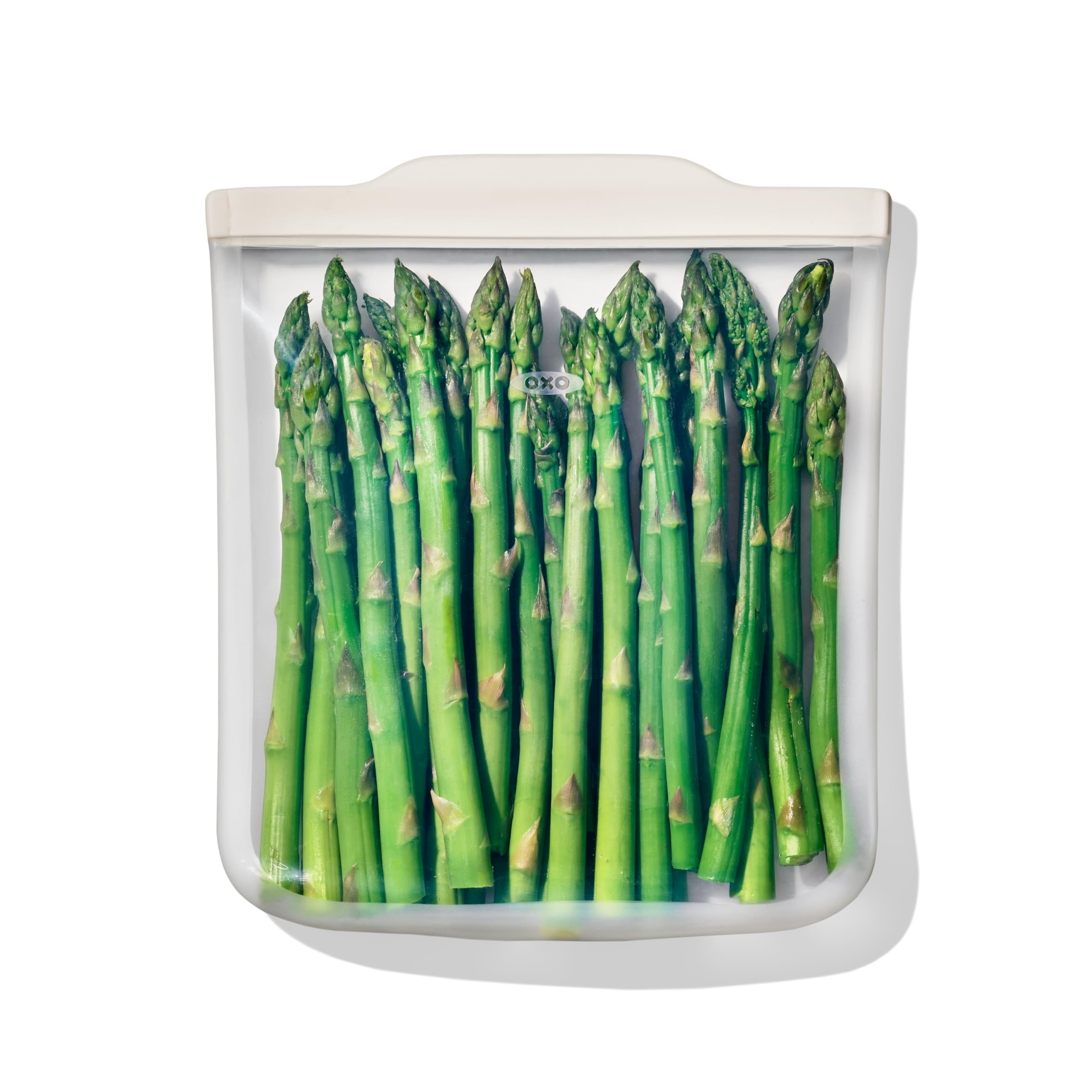 OXO Good Grips Silicone Reusable Bag – Stand-Up Snack (12 oz) – Oat
