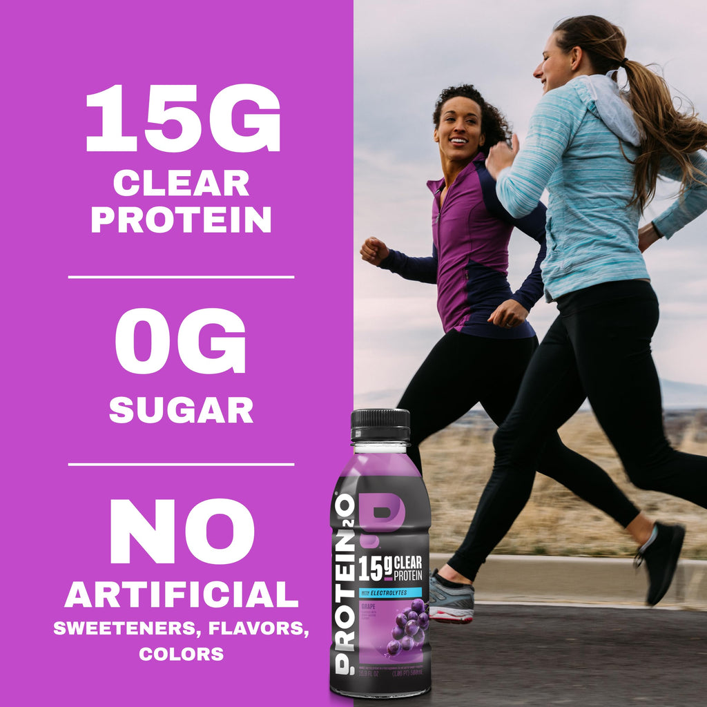 Protein2o 15g Whey Protein Infused Water, Peach Mango, 16.9 Oz Bottle (Pack of 12)