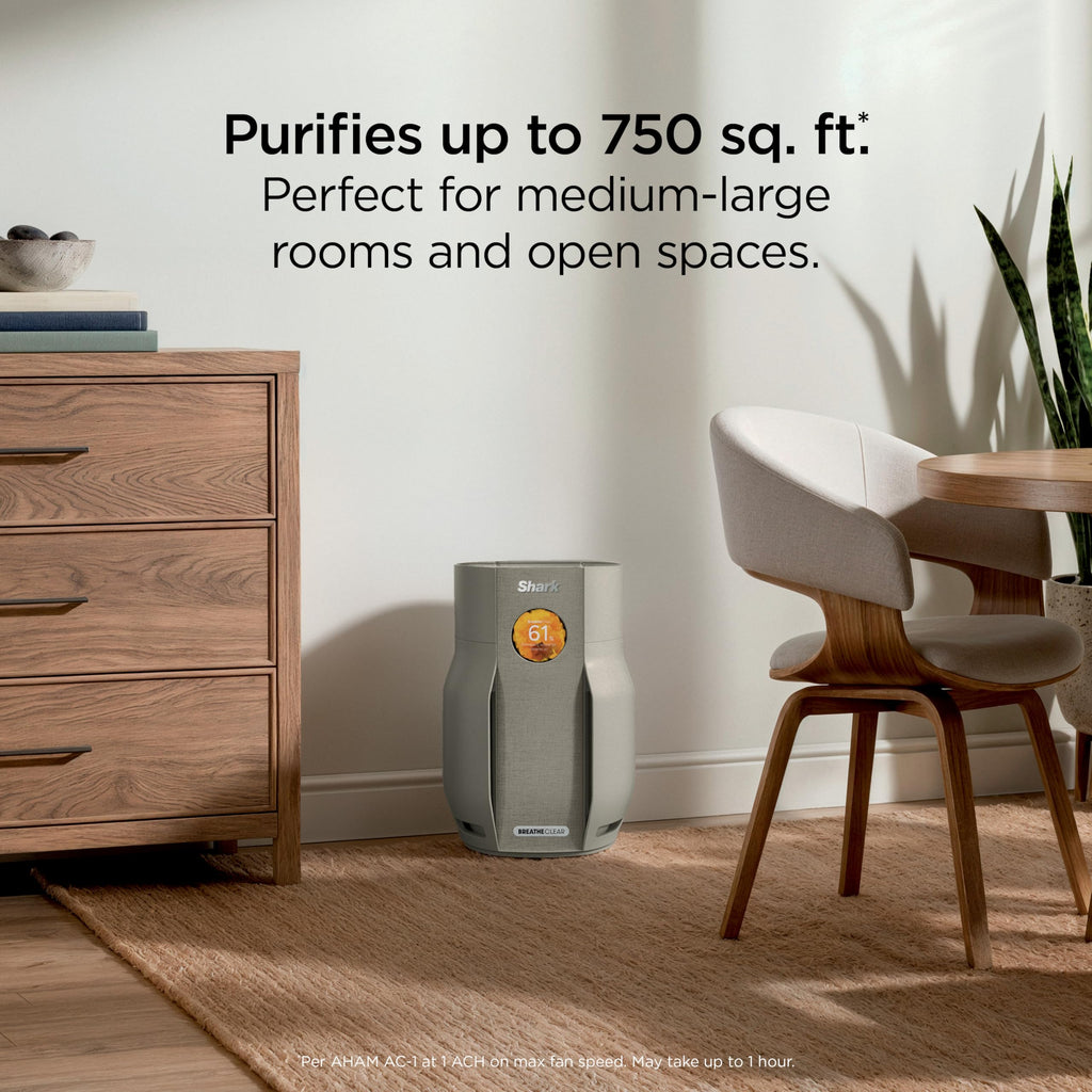 Shark BreatheClear, Smart Air Purifier, Living Room, Bedroom, Kitchen, Motion Sensing, HEPA-Exceeding In All Modes, No Filter Changes up to 6 Years, Dove, HP162 (2026)
