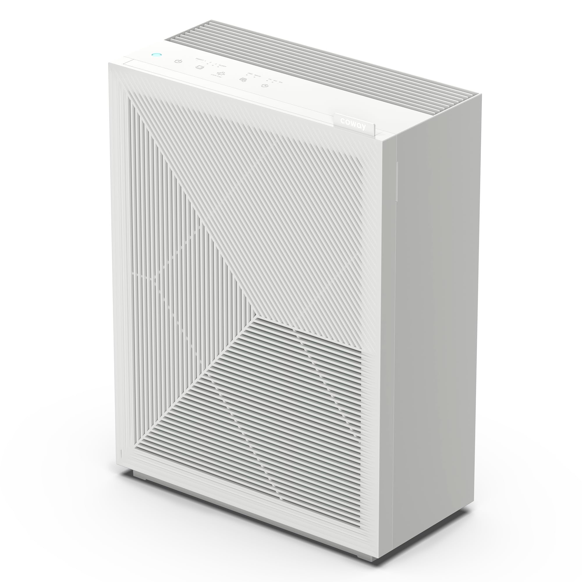 COWAY Air Purifiers for Home Bedroom up to 1,035ft² with HEPA Filter, Carbon Filter, Washable Filter for Smoke, Pollen, Dander, with Air Quality Monitor, Auto Mode, 3yr Warranty, Airmega 150 Green