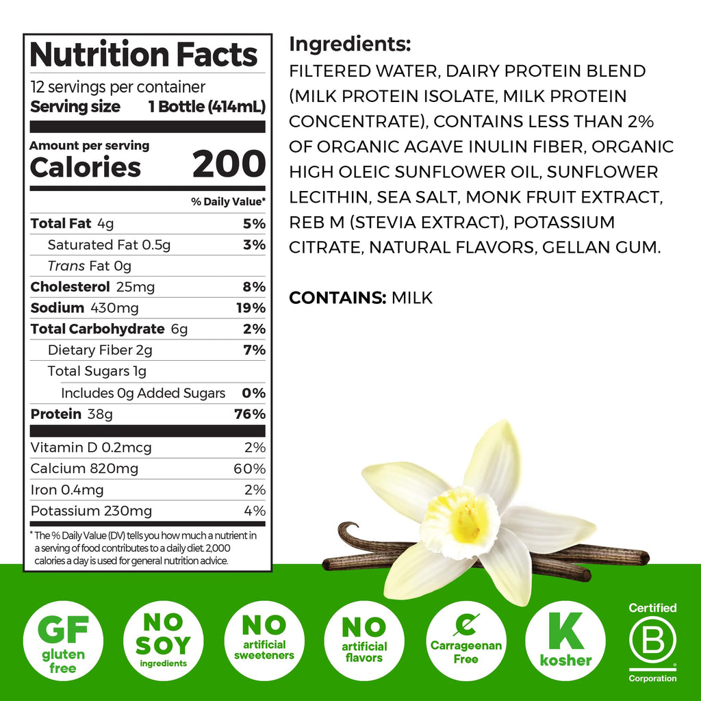 Orgain 30g High Protein Shake, Dairy Isolate Milk Protein, Chocolate Fudge, 5g BCAAs, 1g Sugar Per Serving, Meal Replacement, Ready to Drink, Keto Friendly, Gluten-Free 11 Fl Oz (Pack of 12)