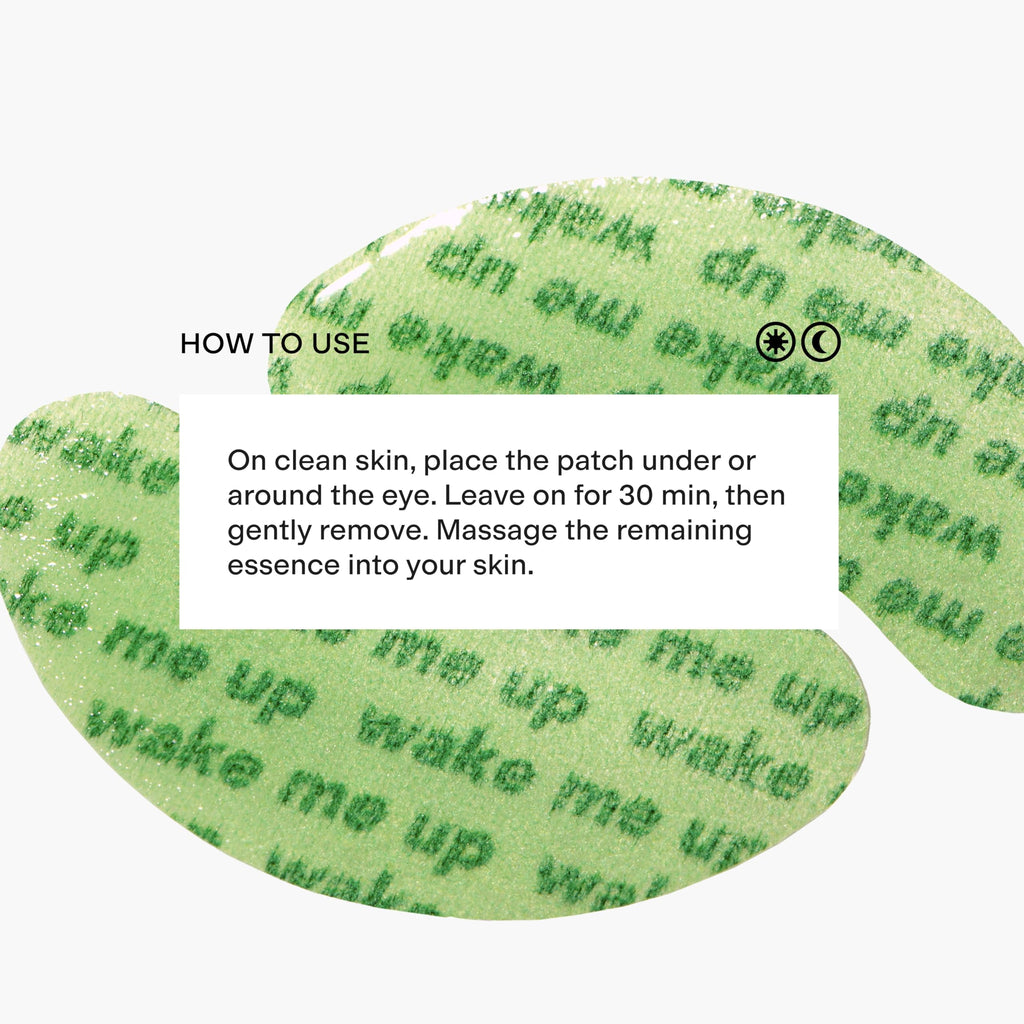 CLEARSTEM EYE CANDY Matcha Under Eye Patches - Eye Masks for Dark Circles and Puffiness, No Slip Patches with Caffeine, Peptides and Botanical Blend - Lightweight Under Eye Depuffer Care - 7 Pairs