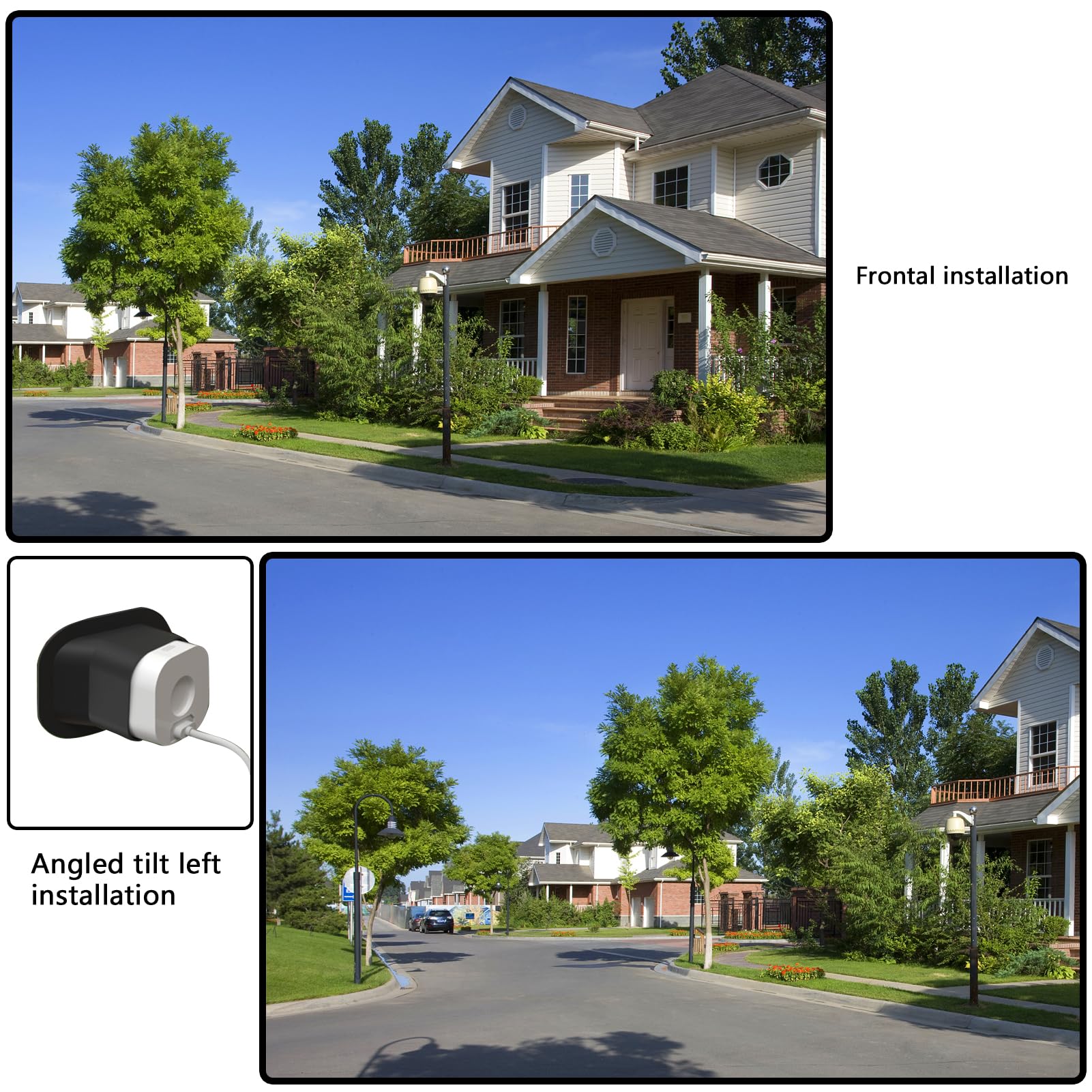 Teccle 2 Pack Angled Window Mount for Blink Mini Camera, 20 Degrees Tilt (Up/Down/Left/Right) (Not Compatible with Blink mini 2)