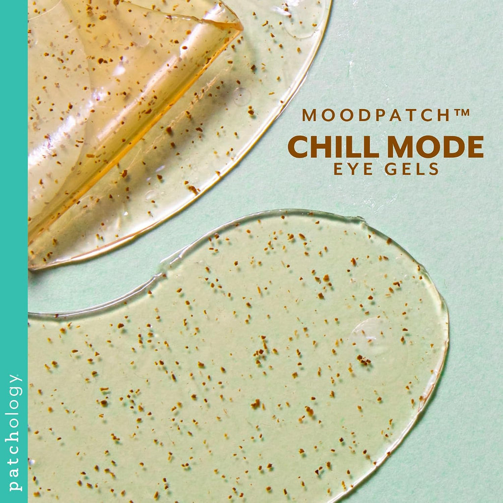 Patchology Chill Mode Under Eye Patches - Soothing, Oil-Infused Gel Eye Masks for Puffy Eyes and Dark Circles Treatment - Ideal for Hydration, Reducing Wrinkles, and Calming Puffiness - 5-Pairs