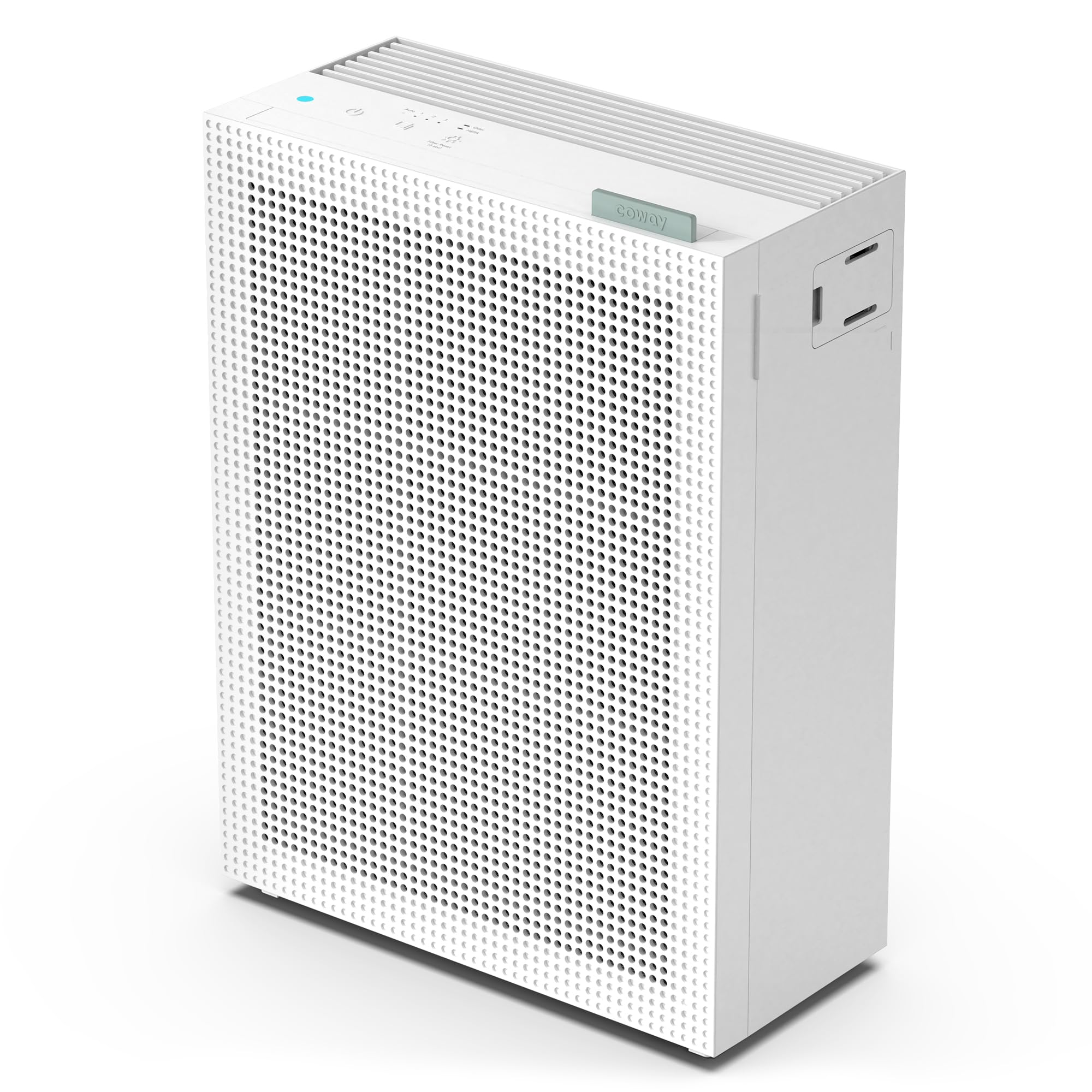 COWAY Air Purifiers for Home Bedroom up to 1,035ft² with HEPA Filter, Carbon Filter, Washable Filter for Smoke, Pollen, Dander, with Air Quality Monitor, Auto Mode, 3yr Warranty, Airmega 150 Green