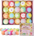 Bath Bombs for Women, 20 Bath Bombs Gift Set with Shea Butter Moisturizing & Essential Oils, Mothers Day Gifts for Mom, Women, Her/Him, Girlfriend, Wife, Birthday, Spa Relaxing Bubble Bath Fizzy Ball