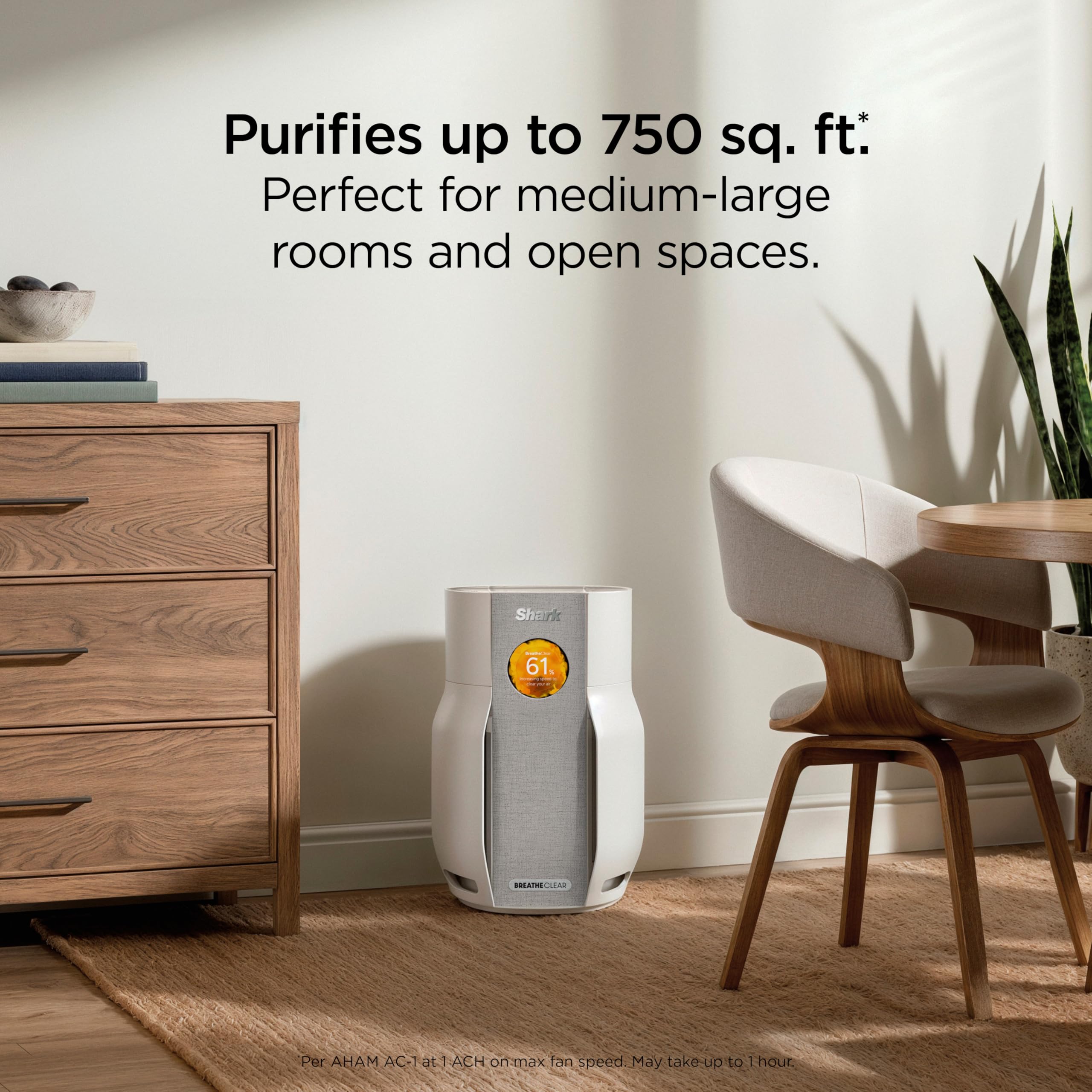 Shark BreatheClear, Smart Air Purifier, Living Room, Bedroom, Kitchen, Motion Sensing, HEPA-Exceeding In All Modes, No Filter Changes up to 6 Years, Dove, HP162 (2026)