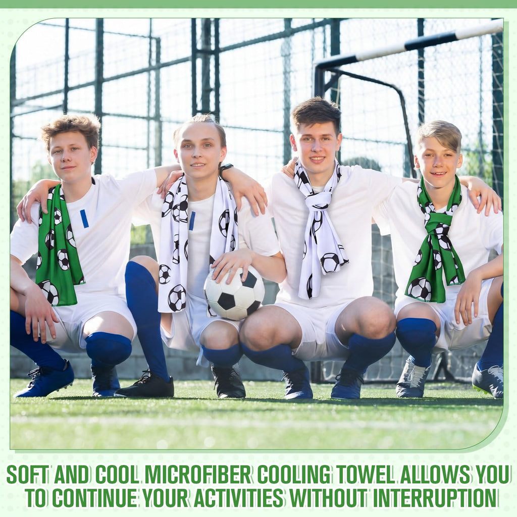 Mindsoft 12 Set Softball Cooling Towels for Sports Team Gifts with Carrying Pouch 30 x 9 Inch Softball Towels Bulk Microfiber Ice Cooling Rags for Birthday Party Favors Swag Bag Stuffers