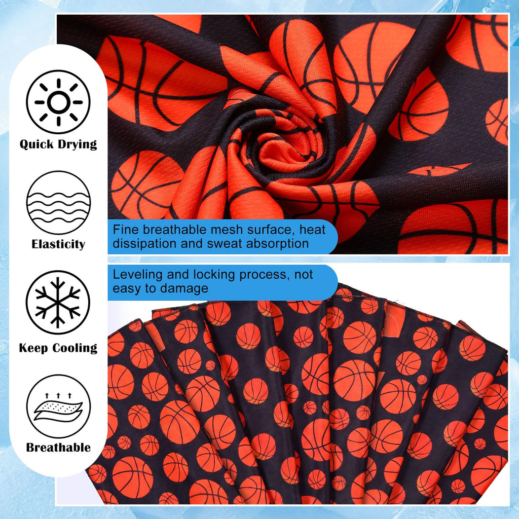 FuWeave 24 Pack Baseball Cooling Towel 40 x 12 Inch Breathable Sport Cooling Towel Microfiber Fast Drying Baseball Team Gifts for Athletes Yoga Gym Camping Running