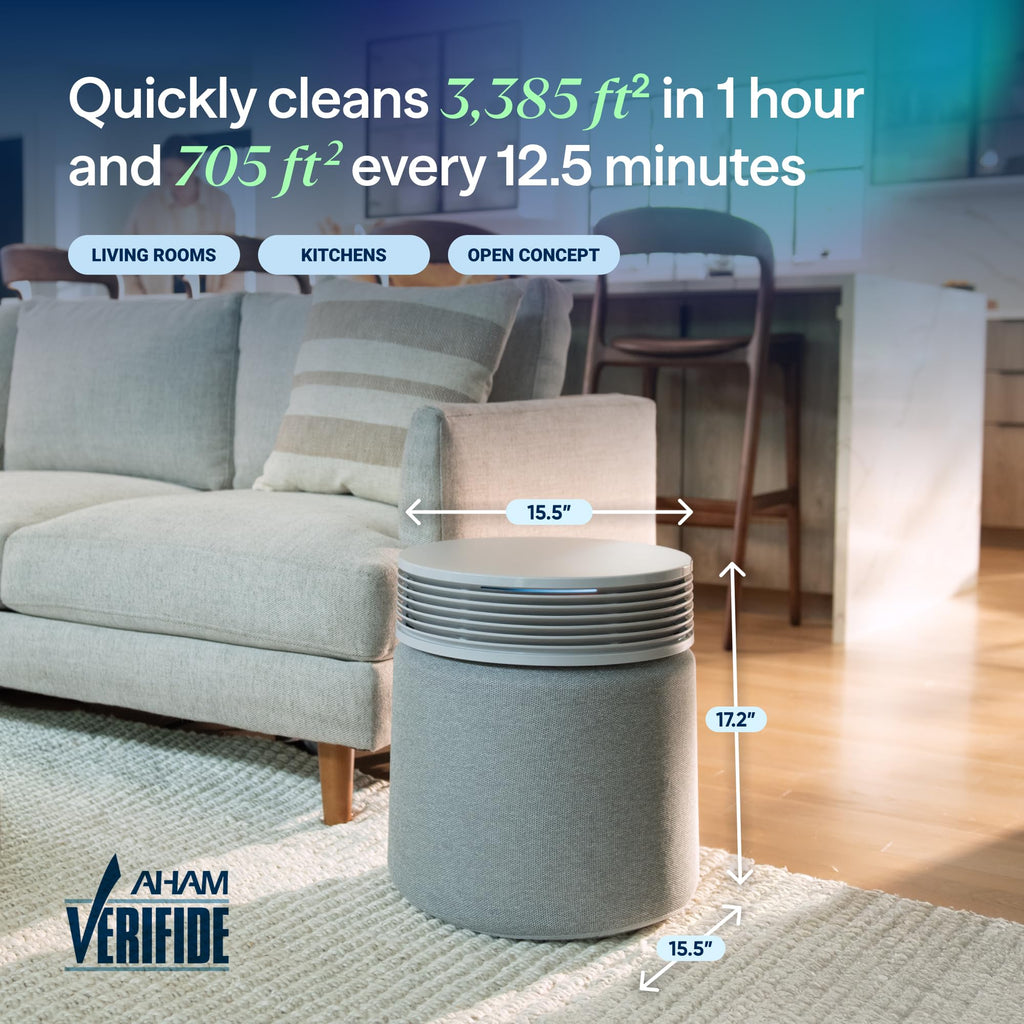 BLUEAIR Blue Pure 211i Max Smart Air Purifier for Large Rooms up to 3,235 Sq Ft, HEPASilent Air Cleaner for Pets, Allergies, Smoke & Dust, WiFi Air Purifier with Auto Mode, Quiet Air Purifier for Home