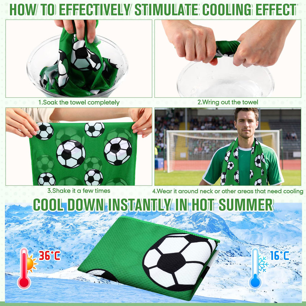 Mindsoft 12 Set Softball Cooling Towels for Sports Team Gifts with Carrying Pouch 30 x 9 Inch Softball Towels Bulk Microfiber Ice Cooling Rags for Birthday Party Favors Swag Bag Stuffers