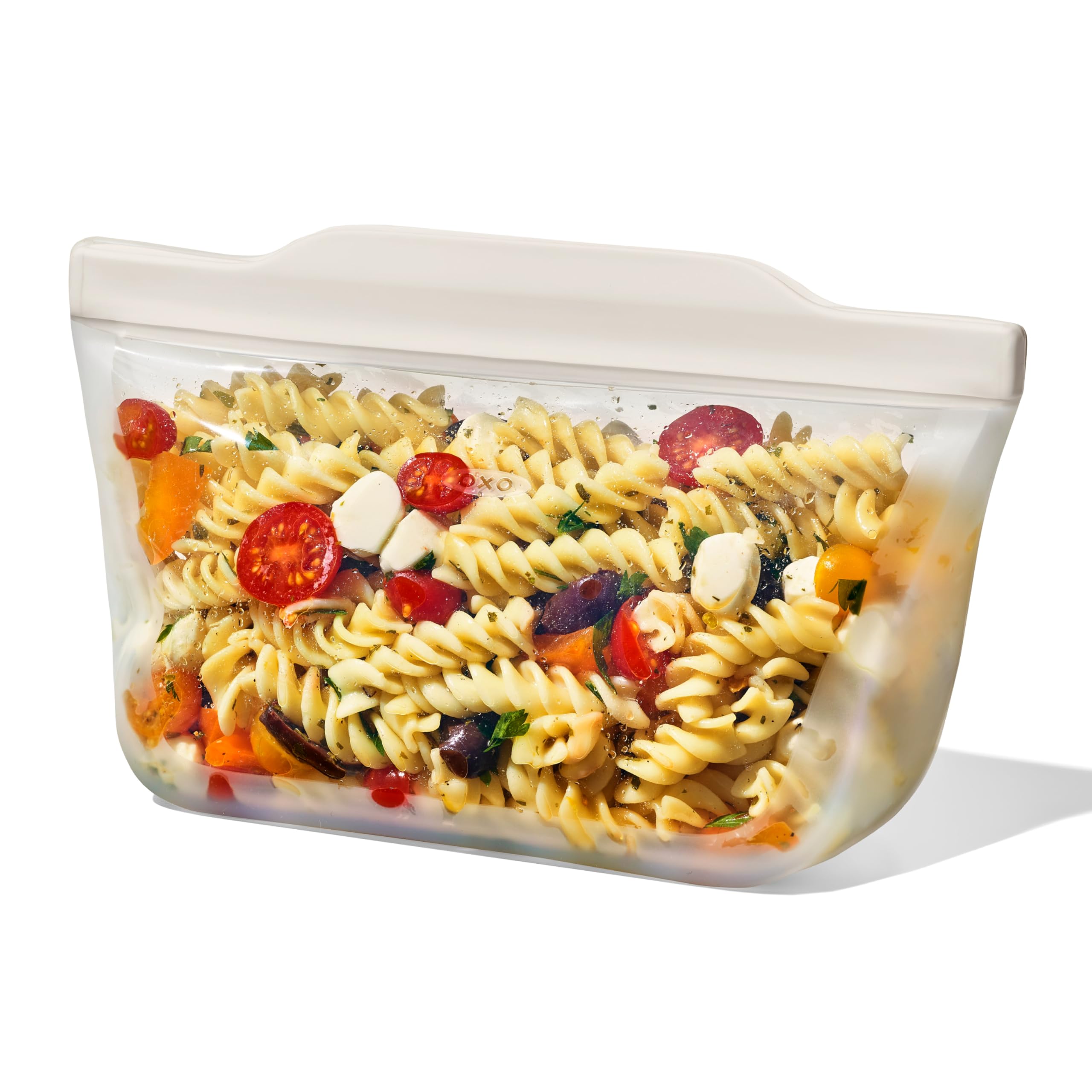 OXO Good Grips Silicone Reusable Bag – Stand-Up Snack (12 oz) – Oat