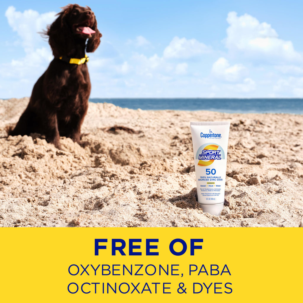 Coppertone SPORT Sunscreen Lotion Broad Spectrum SPF 50, Water Resistant 80 Minutes, UVA/UVB Protection, Moisturizing Formula with Vitamin E, 7 Fluid Ounce