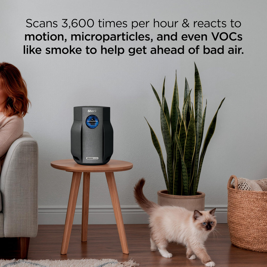 Shark BreatheClear, Smart Air Purifier, Living Room, Bedroom, Kitchen, Motion Sensing, HEPA-Exceeding In All Modes, No Filter Changes up to 6 Years, Dove, HP162 (2026)
