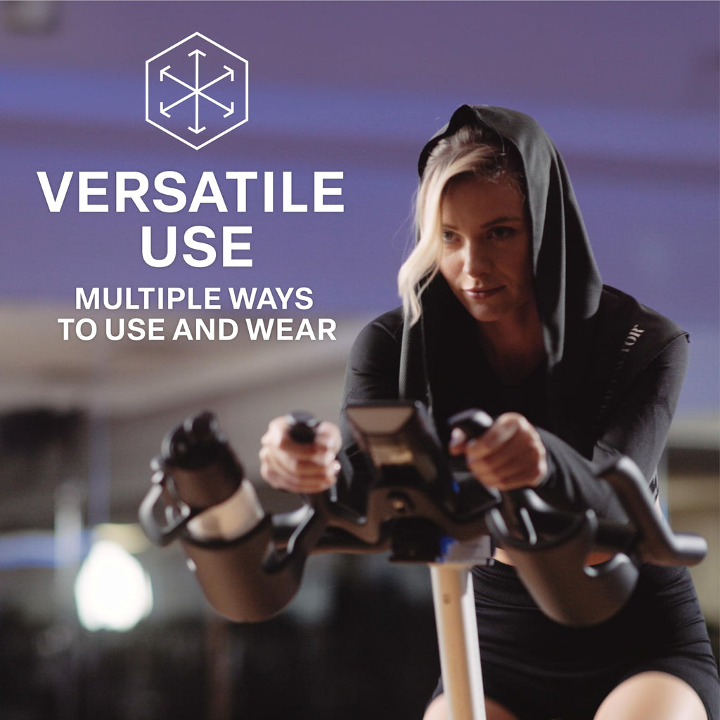 COLD FACTOR Instant Cooling Hoodie Towel – Advanced Chemical-Free Evaporative Cooling Technology – UPF 50+, 2+ Hours Cooling