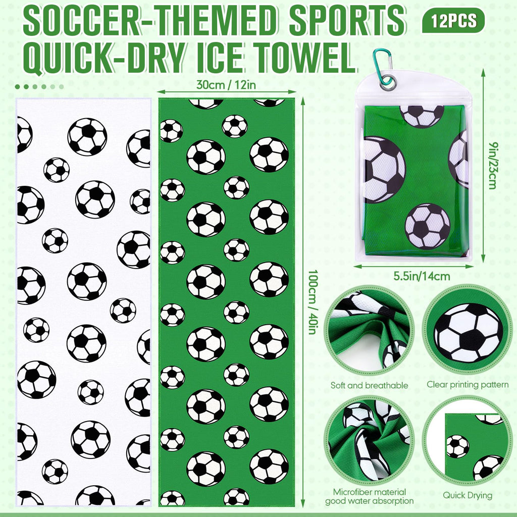 Mindsoft 12 Set Softball Cooling Towels for Sports Team Gifts with Carrying Pouch 30 x 9 Inch Softball Towels Bulk Microfiber Ice Cooling Rags for Birthday Party Favors Swag Bag Stuffers