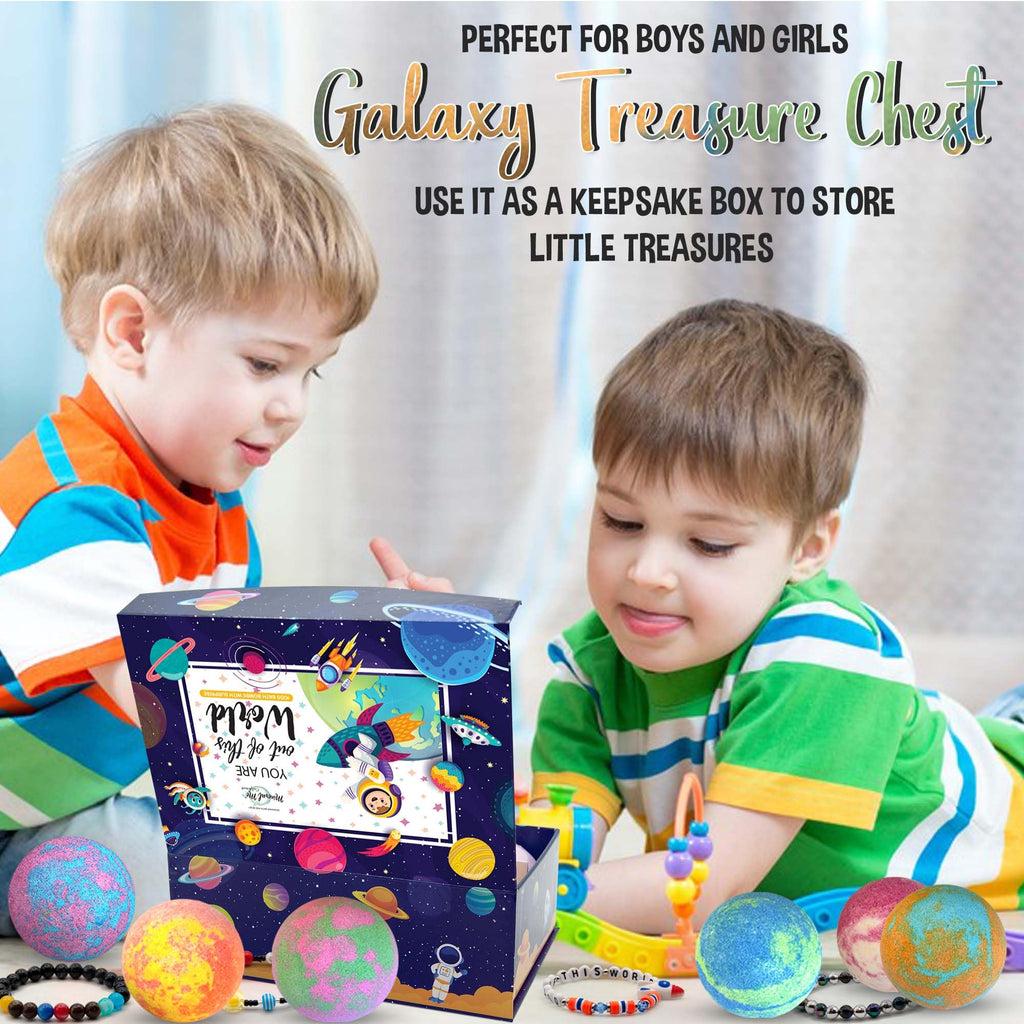 Bath Bombs for Kids with Surprise Inside - Organic, Gentle & Kid Friendly Bubble Bath Fizzies with Toys Inside. Spa Bath Fizz Balls Kit. Fizzy Balls w/Rich Bubbles, Birthday Gifts for Boys, Girls