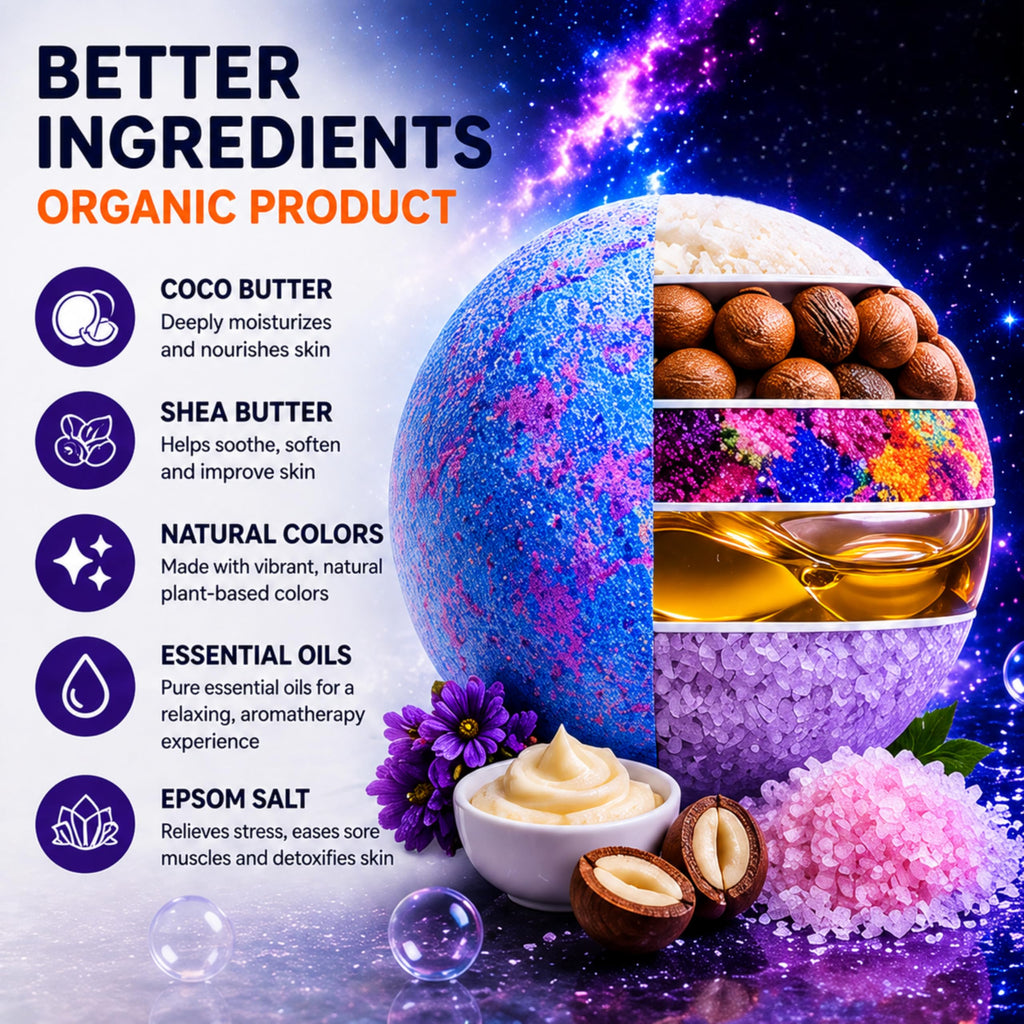 EvolutionUSA Refresh Bath Bombs for Women & Kids – 24 Bath Bombs Mini Sized, Organic Bathbomb Set, Women & Kids Bath Fizz, Luxury Gift for Mother’s Day, Easter, Valentines, Birthday or Self Care