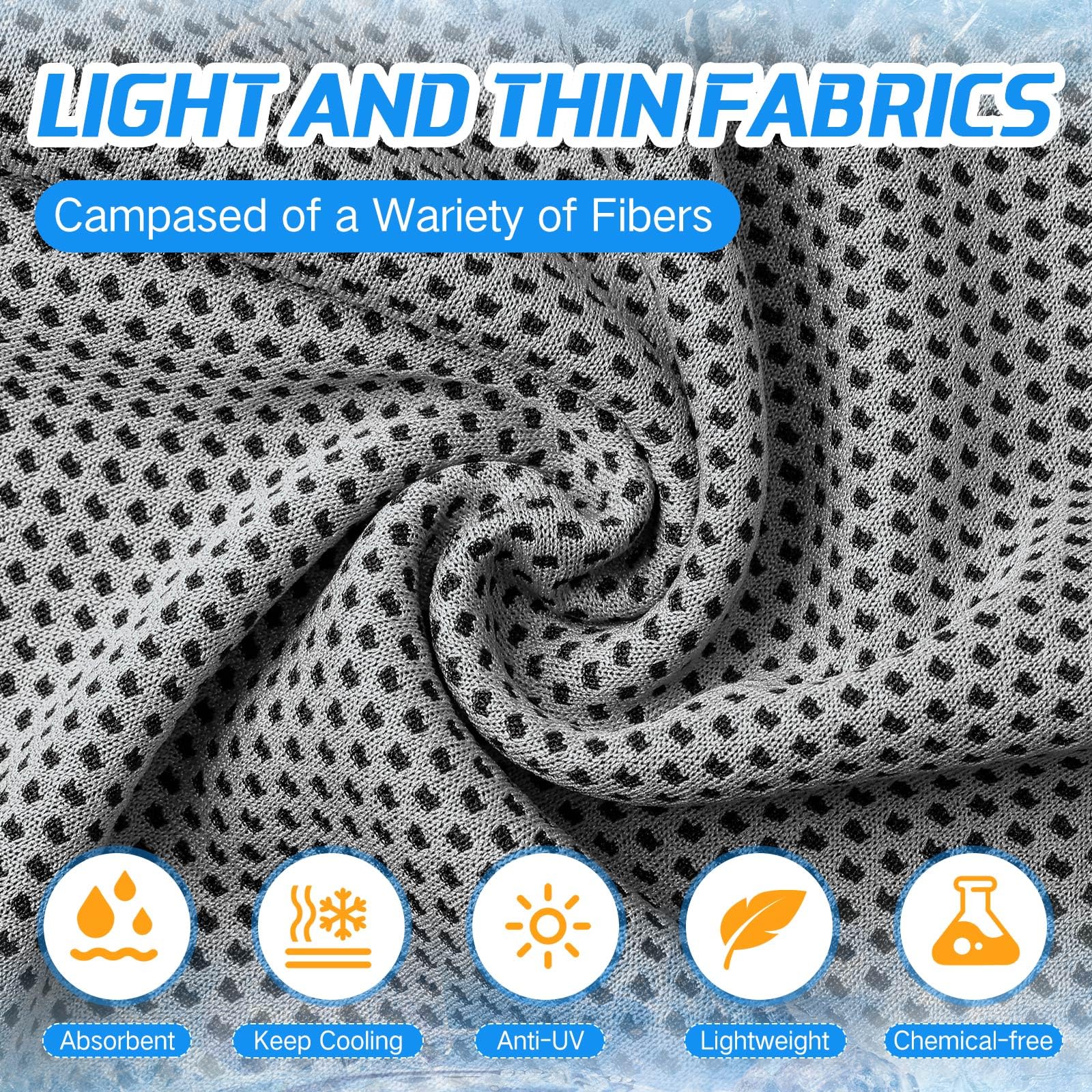 BBTO 800 Pcs Microfiber Ice Towel - 32 x 12 Inch Cooling Cold Towel for Neck and Face Breathable Chilly for Yoga, Sport, Gym, Workout, Camping and More Activities (Multicolor)