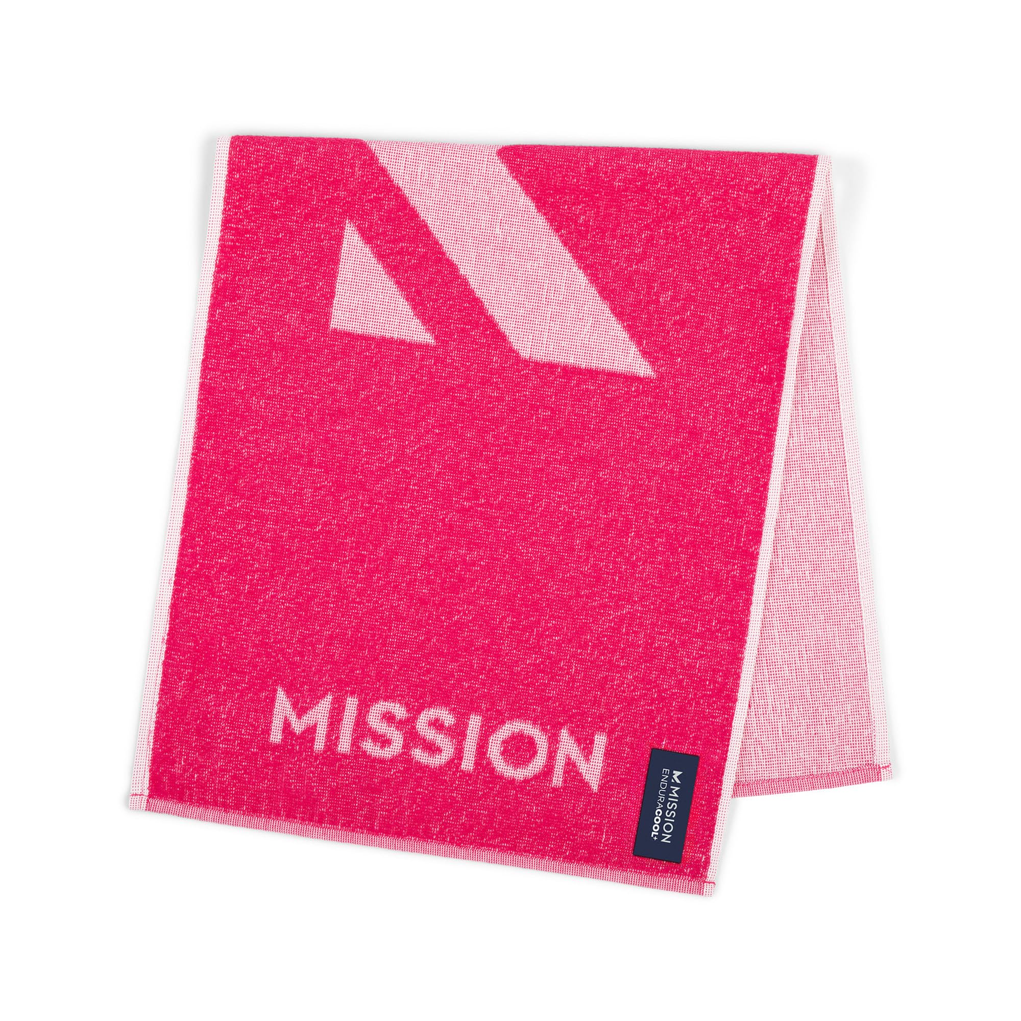 MISSION Instant Cooling up to 8 Hours Enduracool+ Performance Towel, UPF 50, Fast Drying, for Outdoors, Running, Sports, Hiking, Camping, Gym (Fuchsia, Medium)